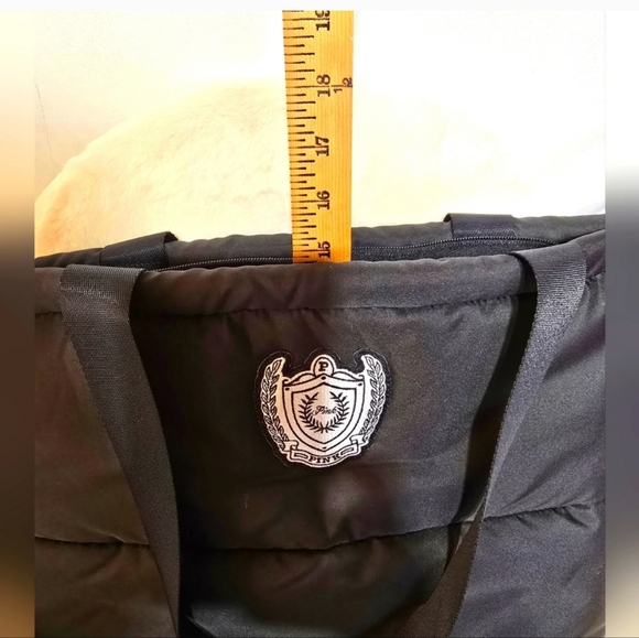 PINK VS Sherpa Blanket & Quilted Puffer Black Tote